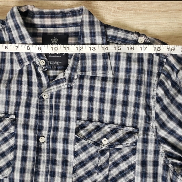Bongo Plaid Button Down Shirt XL - Picture 7 of 9